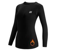 MEETWEE Camiseta Térmica Mujer, Ropa Interior de Compresión Manga Larga Esquí Funcional Thermal Baselayer para Transpirable, cálida y de Secado rápido