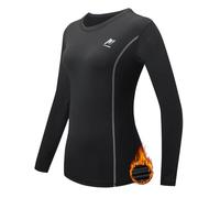 MEETWEE Camiseta Térmica Mujer, Ropa Interior de Compresión Manga Larga Esquí Funcional Thermal Baselayer para Transpirable, cálida y de Secado rápido