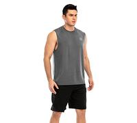 MEETWEE Camisetas Tirantes Hombre, Camisa sin Mangas de Malla Deportes Tank Top para Gym Fitness Running Ciclismo