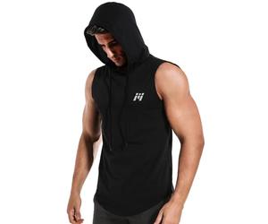 MEETWEE Chaleco de Capucha Sin Mangas para Hombres Chalecos Deportivos Camiseta Tirantes Hombre Secado Rápido Fitness, Carrera, Tank Top sin Mangas