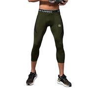 MEETWEE Leggings Hombre, 3/4 Mallas Running Pantalón de Compresión Pantalones Deporte para Rápido Pantalones Fitness Yoga