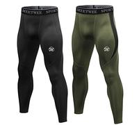 MEETWEE Leggings Hombre, Largas Pantalón de Compresión Pantalones Deporte Mallas Running para Fitness Yoga