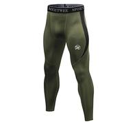 MEETWEE Leggings Hombre, Largas Pantalón de Compresión Pantalones Deporte Mallas Running para Fitness Yoga