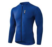 MEETWEE Maillot Ciclismo Hombre, Manga Larga/Corta Ropa de MTB Bicicleta Camisetas de Ciclismo Secado Rápido 3 Bolsillos Maillot Ciclismo Carretera