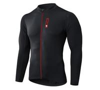 MEETWEE Maillot Ciclismo Hombre, Manga Larga/Corta Ropa de MTB Bicicleta Camisetas de Ciclismo Secado Rápido 3 Bolsillos Maillot Ciclismo Carretera