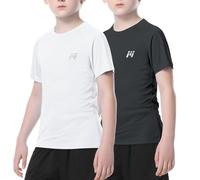 MEETWEE Muchacho Muchacha Chaleco Rash Manga Corta Trajes de baño Rash Guard Top Sun UV Protection UPF 50+ Swimwear Kid