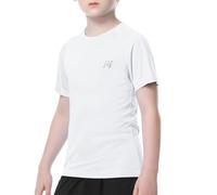 MEETWEE Muchacho Muchacha Chaleco Rash Manga Corta Trajes de baño Rash Guard Top Sun UV Protection UPF 50+ Swimwear Kid