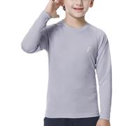 MEETWEE Niño Chica Manga Larga Rash Vest Guard Niños Natación Top UV Protección Solar para Surf Piscina de Playa