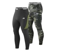 MEETWEE Pantalón Térmico para Hombre Pantalón de Invierno Forrado con Pelo Capa Base para Esquí y Senderismo