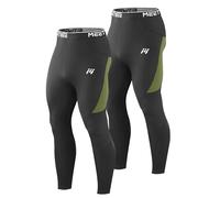 MEETWEE Pantalón Térmico para Hombre Pantalón de Invierno Forrado con Pelo Capa Base para Esquí y Senderismo