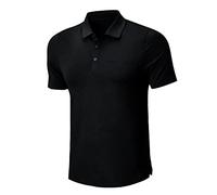 MEETWEE Polo Camisa Golf Hombre Manga Corta Camiseta Hombres Tenis Básico Manga Corta Deportes Transpirable al Aire Libre con Botones de Bolsillo en el Pecho Verano