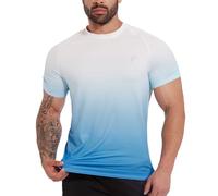 MEETWEE Rash Guard Hombre, Camisa Manga Corta Camiseta UV Camisetas Deporte Técnicas Deportiva T-Shirt de Protección Solar UPF50+ para fútbol Atletismo Correr o Montañismo Surf