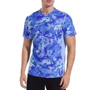 MEETWEE Rash Guard Hombre, Camisa Manga Corta Camiseta UV Camisetas Deporte Técnicas Deportiva T-Shirt de Protección Solar UPF50+ para fútbol Atletismo Correr o Montañismo Surf