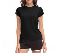 MEETWEE Sudadera de Surf Femenina Rash Guard Sudadera Ultravioleta Chaleco de natación UPF 50 + Sudadera de Natación de Manga Corta Sudadera de natación