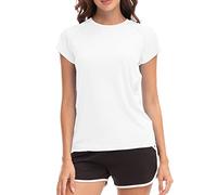 MEETWEE Sudadera de Surf Femenina Rash Guard Sudadera Ultravioleta Chaleco de natación UPF 50 + Sudadera de Natación de Manga Corta Sudadera de natación