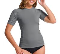 MEETWEE Rash Guard Sudadera Ultravioleta Sudadera de Surf Femenina Chaleco de natación UPF 50 + Sudadera de Natación de Manga Corta Sudadera de Natación Deportivas de Secado Rápido