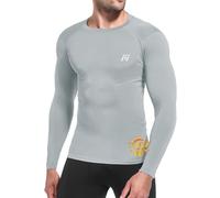 MEETWEE Rashguard Camiseta de Hombre, UPF 50+ Camisa de Compresión de Manga Larga UV Camiseta Proteccion Solar Secado Rápido para Surf y Natación