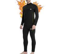 MEETWEE Ropa Interior térmica Hombre, Conjuntos térmicos, Camiseta Térmica Hombres Manga Larga Pantalones Largos para Esquí, Montaña, Ciclismo, Fitness