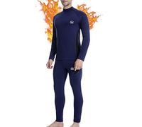 MEETWEE Ropa Interior térmica Hombre, Conjuntos térmicos, Camiseta Térmica Hombres Manga Larga Pantalones Largos para Esquí, Montaña, Ciclismo, Fitness