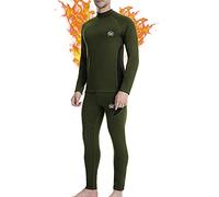 MEETWEE Ropa Interior térmica Hombre, Conjuntos térmicos, Camiseta Térmica Hombres Manga Larga Pantalones Largos para Esquí, Montaña, Ciclismo, Fitness