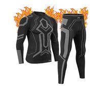 MEETWEE Juego de Ropa Interior térmica para Hombre, Transpirable, Ropa Interior de esquí para Hombre, Ropa Interior térmica, Ropa Interior térmica, Calzoncillos térmicos cálidos para Invierno