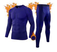 MEETWEE Ropa Interior Térmica para Hombres Traje térmico Funcional para Hombres Deportes al Aire Libre en otoño e Invierno Carrera Ropa Interior Térmica de Secado Rápido para Hombres de Esquí