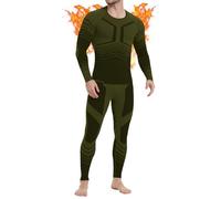 MEETWEE Ropa Interior Térmica para Hombres Traje térmico Funcional para Hombres Deportes al Aire Libre en otoño e Invierno Carrera Ropa Interior Térmica de Secado Rápido para Hombres de Esquí