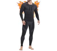 MEETWEE Ropa Interior Térmica para Hombres Traje térmico Funcional para Hombres Deportes al Aire Libre en otoño e Invierno Carrera Ropa Interior Térmica de Secado Rápido para Hombres de Esquí