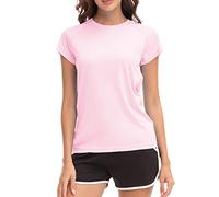 MEETWEE Sudadera de Surf Femenina Rash Guard Sudadera Ultravioleta Chaleco de natación UPF 50 + Sudadera de Natación de Manga Corta Sudadera de natación