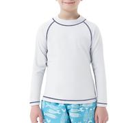 MEETWEE Traje de Baño de Niño Rash Vest Camisetas de Natación para Niños de Manga Larga/Corta UPF 50 + Protección Solar Rash Guard 5-15 Años