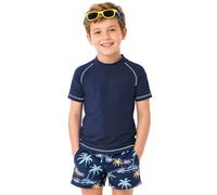 MEETWEE Traje de Baño de Niño Rash Vest Camisetas de Natación para Niños de Manga Larga/Corta UPF 50 + Protección Solar Rash Guard 5-15 Años