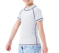 MEETWEE Traje de Baño de Niño Rash Vest Camisetas de Natación para Niños de Manga Larga/Corta UPF 50 + Protección Solar Rash Guard 5-15 Años
