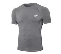 MEETYOO Camiseta Compresion Hombre, Manga Corta Camisetas Ropa Deportiva para Running Gym Ciclismo