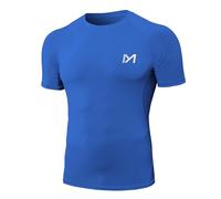 MEETYOO Camiseta Compresion Hombre, Manga Corta Camisetas Ropa Deportiva para Running Gym Ciclismo