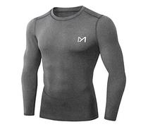 MEETYOO Camiseta Compresion Hombre, Ropa Deportiva Manga Larga Base Layers Secado Rápido para Running Gym Ciclismo Camisa