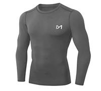 MEETYOO Camiseta Compresion Hombre, Ropa Deportiva Manga Larga Base Layers Secado Rápido para Running Gym Ciclismo Camisa