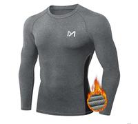 MEETYOO Camiseta Interior térmica para Hombre Camiseta de Lana de Manga Larga para Hombre, Camiseta térmica para Hacer esquí, Camiseta para Viajar de Invierno