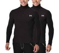 MEETYOO Camiseta Interior térmica para Hombre Camiseta de Lana de Manga Larga para Hombre, Camiseta térmica para Hacer esquí, Camiseta para Viajar de Invierno