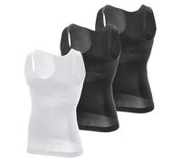 MEETYOO Camiseta Tirantes Hombre，Compresión sin Mangas Adelgazar Moldeador Shaper，Compresión de Manga Larga Hombre T Shirt