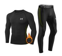 MEETYOO Conjunto de Ropa Interior térmica para Hombre, Ropa Interior Larga Funcional, Transpirable, Ropa Interior Deportiva, Traje de compresión para Entrenamiento, esquí, Correr, Senderismo,