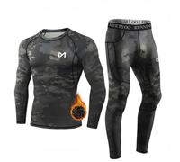 MEETYOO Conjunto de Ropa Interior térmica para Hombre, Ropa Interior Larga Funcional, Transpirable, Ropa Interior Deportiva, Traje de compresión para Entrenamiento, esquí, Correr, Senderismo,