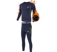 MEETYOO Conjuntos térmicos Hombre, Deportes Ropa Interior térmica Aire Libre Base Layer Thermo Function Ropa Deportiva de Invierno para Running Ciclismo Esquí