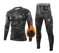 MEETYOO Conjuntos térmicos Hombre, Deportes Ropa Interior térmica Aire Libre Base Layer Thermo Function Ropa Deportiva de Invierno para Running Ciclismo Esquí