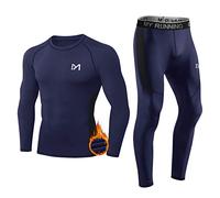 MEETYOO Thermounterwäsche Set Herren Traje de Ropa Interior térmica para Hombres, Azul, S Men's