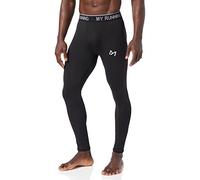 MEETYOO Leggings Hombre, Compresión Secado Rápido Pantalones Deporte Mallas Largas para Running Fitness Yoga, Negro-1, XXL
