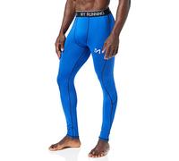 MEETYOO Leggings Hombre, Compresión Secado Rápido Pantalones Deporte Mallas Largas para Running Fitness Yoga, Azul-2, XL