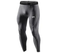 MEETYOO Leggings Hombre, Compresión Secado Rápido Pantalones Deporte Mallas Largas para Running Fitness Yoga, Gris-1, L