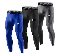 MEETYOO Leggings Hombre, Pantalón de Compresión Secado Rápido Pantalones Deporte Mallas Largas para Running Fitness Yoga