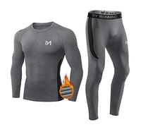 MEETYOO Thermounterwäsche Set Herren Traje de Ropa Interior térmica para Hombres, Gris, XL Men's