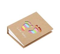 MEEVINWH Álbum de Fotos para Regalo, diseño Moderno, Capacidad para 100 Fotos 4R, Columna Vertebral Duradera, Protege y almacena imágenes para Amigos, compañeros de Clase, Clientes (Pies)